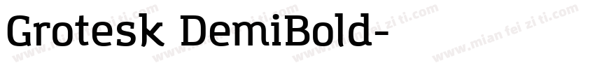 Grotesk DemiBold字体转换